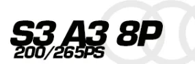 S3 A3 8P 200/265PS