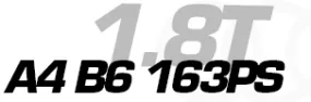 A4 B6 1.8T 163 PS
