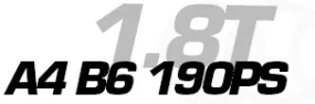A4 B6 1.8T 190 PS