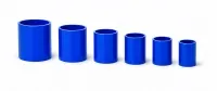 Silikonschlauch Verbinder blau