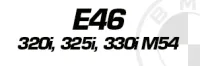E46 320i, 325i, 330i M54
