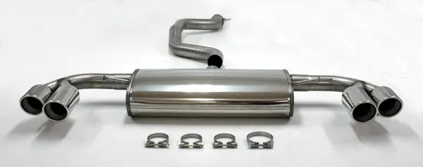 Auspuffanlage Sportauspuff für Audi TT 160-200PS 8J 2WD 1.8-2.0T ø 76mm Edelstahl 4 Rohr