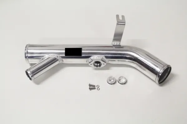 Druckrohr / Throttlepipe Alu für 1.8TSI 2.0 TFSI mit Geräuschverstärkerabgang