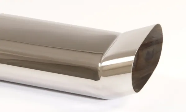 Endrohr 2 - 75x135 mm DTM scharfkantig Edelstahl