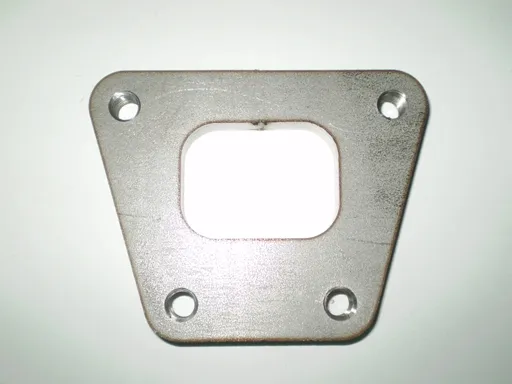 Flansch für VW Bus T3 aus V2A mit M8 Lochbohrung
