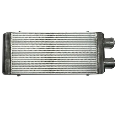 Ladeluftkühler 600x300x76mm Alu - 76mm Anschlüsse auf einer Seite intercooler