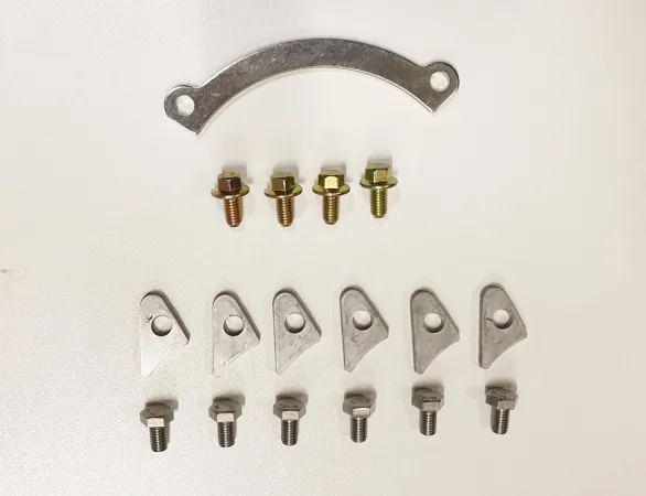 Montageset Turbolader für K03, K04-001, K04-015 u. K04-023 Abgasgehäuse mit 6 Schrauben und 6 Halteplättchen