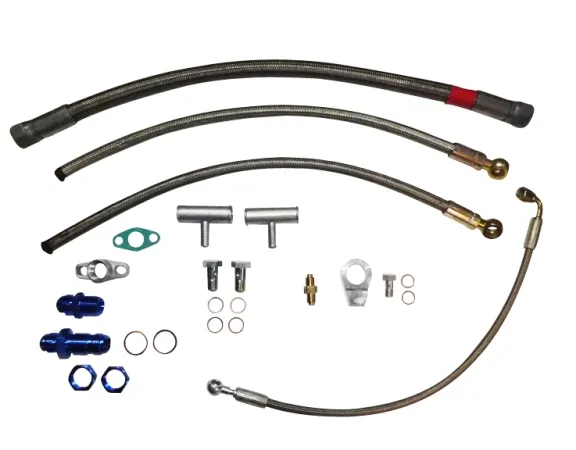 Öl- und Wasseranschluss kit für VR6 R32 Motoren für Garrett GT28 GT30 GT35 mit Abgang am Kettenspanner