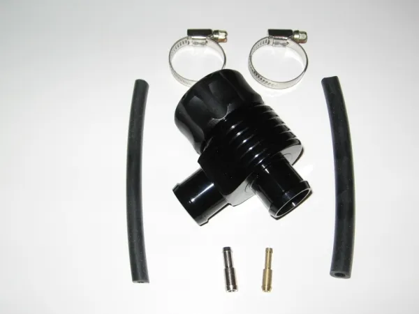 Pop off Ventil Alu schwarz einstellbar für Turbo z.b. 1.8T, VR6, 16v