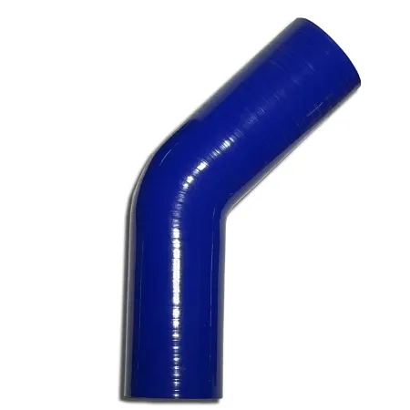 Silikonbogen 45° Grad 48mm innendurchmesser blau L 125mm 4 lagig 5mm Wandstärke
