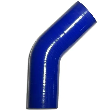 Silikonbogen 45° Grad 54mm innendurchmesser blau L 125mm 4 lagig 5mm Wandstärke