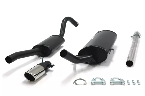 Simons Aluminisierte Sportauspuffanlage 70x90 mm Oval für SAAB 900i 8V/16V Kat. 2.0