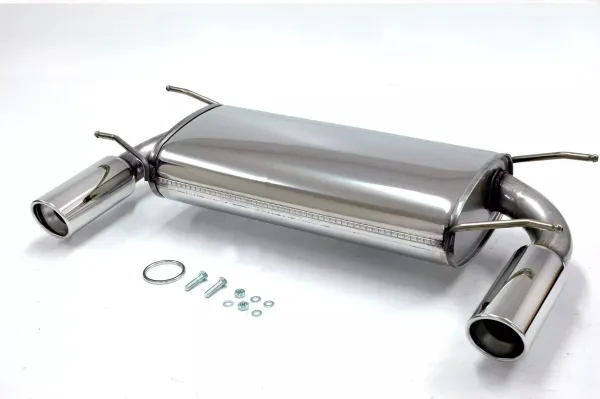 Simons Edelstahl Sportauspuff Duplex 90 mm + 90 mm für Mazda MX-5, Miata Coupe & Cabrio