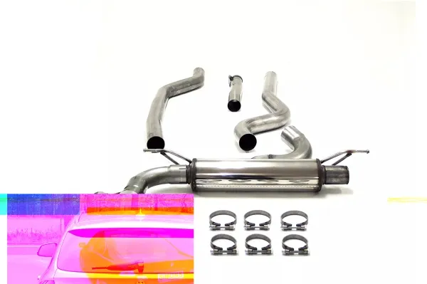 Simons Edelstahl Sportauspuffanlage 2x 80 mm für BMW F31 316D, 318D, 320D