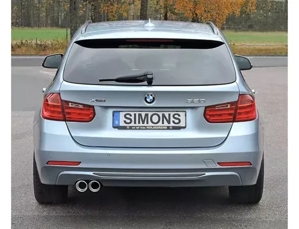 Simons Edelstahl Sportauspuffanlage 2x 80 mm für BMW F36 420i 430i
