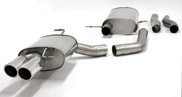 Simons Edelstahl Sportauspuffanlage 2x80 mm für Audi A4 (B8) 2wd/Quattro Limousine/Avant/Allroad/Kombi 1.8T/2.0T