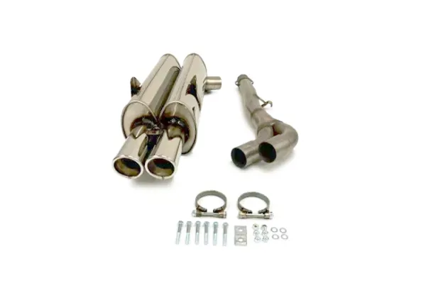 Simons Edelstahl Sportauspuffanlage 2x80 mm für BMW E36 316i/318i Limousine/Coupé/Cabrio/Touring Eintragungsfrei
