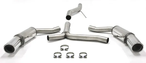 Simons Edelstahl Sportauspuffanlage Duplex L+R 1x100 mm für Audi A5 (B8) 2wd/Quattro Coupe/Sportback/Cabrio 2.7TDI/3.0TDI EG-Genehmigung (eintragungsfrei)