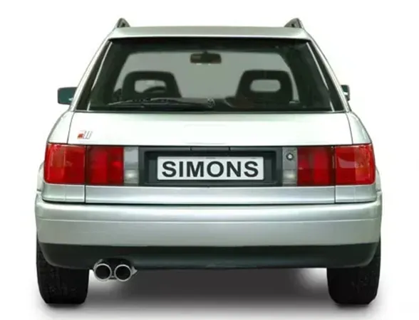 Simons Edelstahl Sportauspuffanlage für Audi RS2 (B4) Quattro Limousine/Avant/Kombi 2.2i Eintragungsfrei