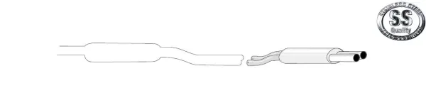 Simons Edelstahl Sportendtopf 2x80 mm für Audi A8 2WD/Quattro 2.5TDI/2.8/3.7/4.2I