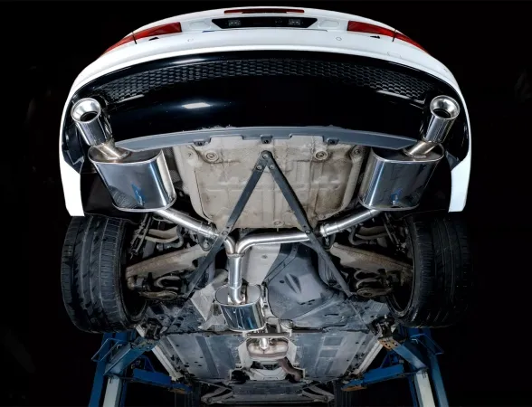 Simons Edelstahl Sportendtopf Duplex L+R 1x100 mm für Audi A5 (B8) 2wd/Quattro Coupe/Sportback/Cabrio 1.8T/2.0T EG-Genehmigung