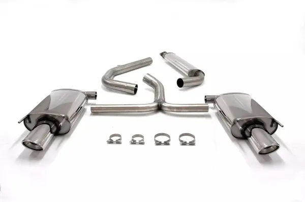 Simons Edelstahll Sportauspuff Duplex 90/120 mm + 90/120 mm oval für Opel Insignia Limousine 4X4 2.0 Diesel EG Betriebserlaubnis