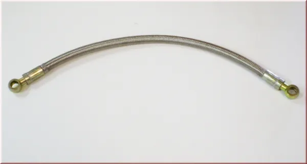 Wasserleitung Stahlflex ca. 50cm D08 mit Ringauge M14 beidseitig