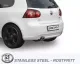 Edelstahl Sportauspuffanlage 2x80 mm für Golf V GTi/GTi Edition 30 2.0TFSi EG-Genehmigung