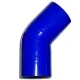 Silikonbogen 45° Grad 89mm innendurchmesser blau L 125mm 5 lagig 6mm Wandstärke