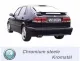 Simons Chromstahl Sportauspuffanlage 70x140 mm Eckig für SAAB 9-3 Aero Ver. I
