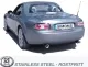 Simons Edelstahl Sportauspuff Duplex 90 mm + 90 mm für Mazda MX-5, Miata Coupe & Cabrio