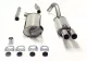 Simons Edelstahl Sportauspuffanlage 2x70 mm für Audi 80, 90, Cabrio B4 Typ 8G