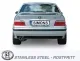 Simons Edelstahl Sportauspuffanlage 2x70 mm für BMW E36 M3 Limousine/Coupé/Cabrio/Touring Eintragungsfrei