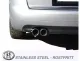 Simons Edelstahl Sportauspuffanlage 2x80 mm für Audi A6 (C5) 2WD Limousine/Avant/Kombi 1.8T/1.9TDI/2.5TDI EG-Genehmigung