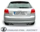 Simons Edelstahl Sportauspuffanlage Duplex L+R 2x80 mm für Audi A3 (8P) 2WD 1.4TFSi/2.0TFSi EG-Genehmigung