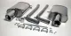 Simons Edelstahl Sportendtopf Duplex L+R 1x100 mm für Audi A4 (B6/B7) Quattro Cabrio 1.8T/2.0TFSI EG-Genehmigung