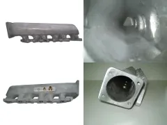 Ansaugbrücke für VR6 Turbo kurz Ausgang Seite aus Aluguss für alte Drosselklappe