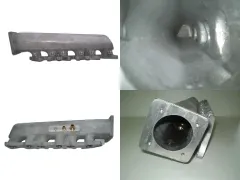 Ansaugbrücke für VR6 Turbo kurz Ausgang Seite aus Aluguss für neue Drosselklappe