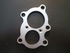 Flansch für Hosenrohr GT2560R, GT28R, GT28RS, GT2871, GT2876R, GT3071R GTR-2871 mit 2 Lochbohrungen Stahl