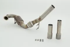 FMSDownpipe 63,5mm für Audi A3 8V, Seat Leon 5F, Skoda Octavia 5E u. Golf 7 1.2, 1.4 TSI Edelstahl mit EG-Betriebserlaubnis
