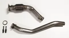 Hosenrohr Downpipe für Audi A4 B7 2.0 TFSI ø 76mm mit 200 Zellen Rennkat/Metallkat edelstahl