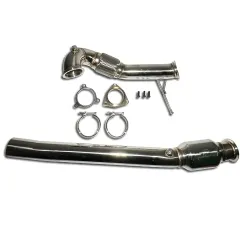 Hosenrohr Downpipe für Audi S3 8L 209PS TT 225PS ø 76mm Edelstahl mit 200 Zellen Sportkat E-Prüfzeichen bis Euro 4 möglich