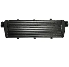 Ladeluftkühler 550x180x65mm Alu  - Anschlüsse 57,5mm intercooler SCHWARZ