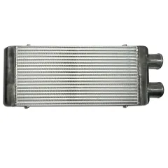 Ladeluftkühler 600x300x76mm Alu  - 76mm Anschlüsse auf einer Seite intercooler