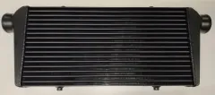 Ladeluftkühler 600x300x76mm Alu - 76mm Anschlüsse intercooler SCHWARZ