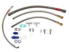 Öl und Wasseranschlusskit für VW 16v G60 Turbo gleitgelagerte Turbos GT25, T3/T4 T3