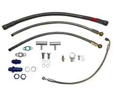 Öl- und Wasseranschluss kit für VR6 R32 Motoren für Garrett GT28 GT30 GT35 mit Abgang am Kettenspanner
