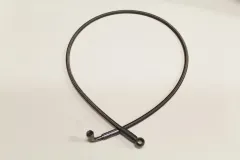 Ölzulaufleitung 1,20m mit D04 90° und gerade Anschluss - innen Teflon PTFE außen Edelstahl