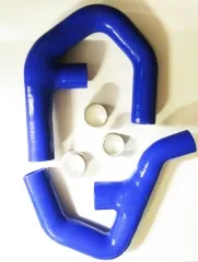 Silikonschläuche blau für upgrade Ladeluftkühler 261003 für Golf 5, Golf 6 GTI