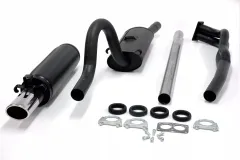 Simons Aluminierter Stahl Sportauspuff 70 / 90mm Oval für Opel Manta A 1.6, 1.9